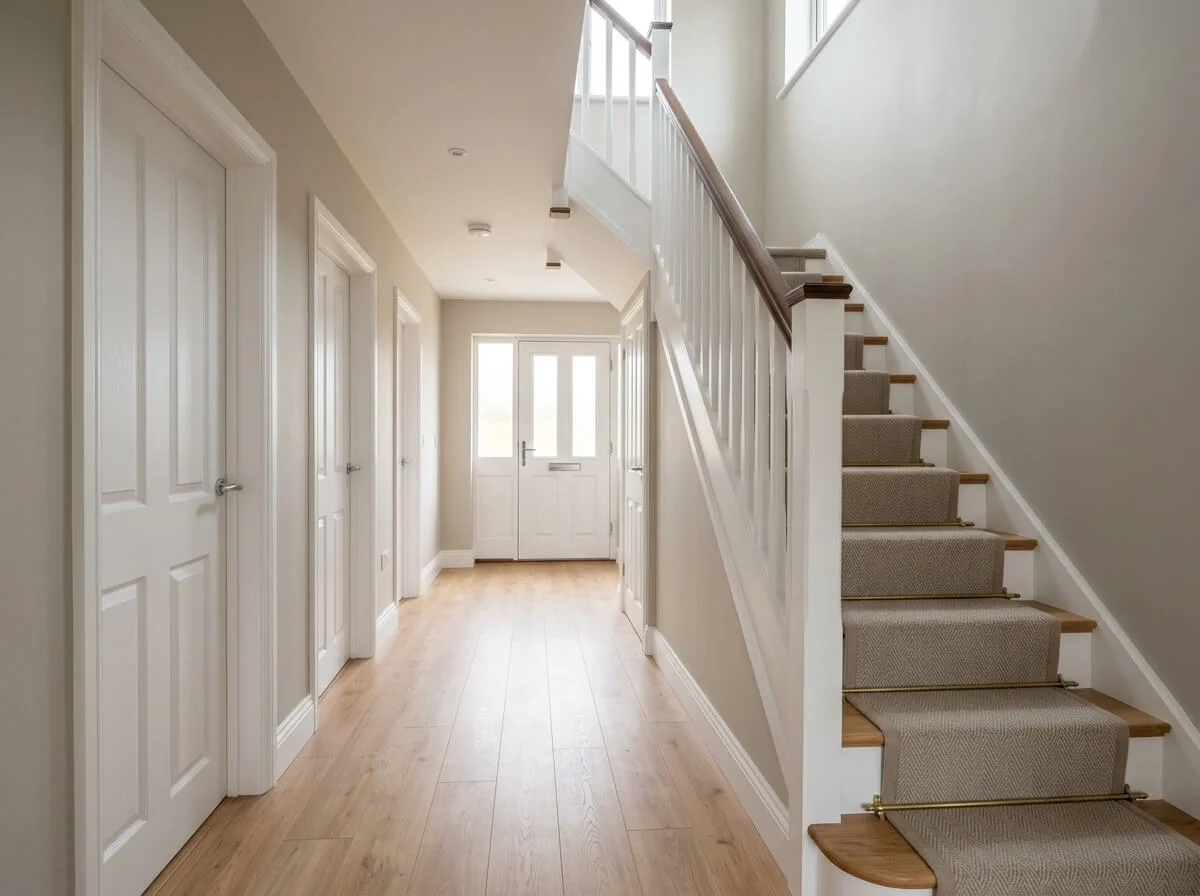 Completed hallway decorating in Oldham
