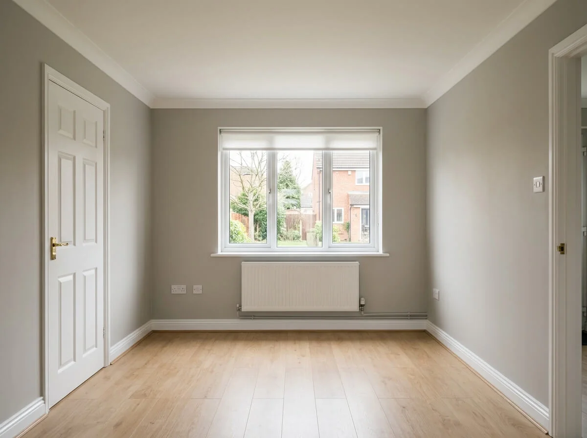 Completed living room repaint in Oldham